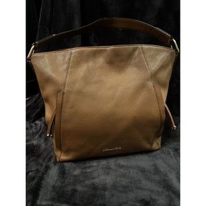 Michael Kors Tote Evie Large Luggage Leather‎ Hobo Shoulder Handbag Camel/Brown